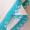 Hand Crocheted Muslin Cloth in Turquoise