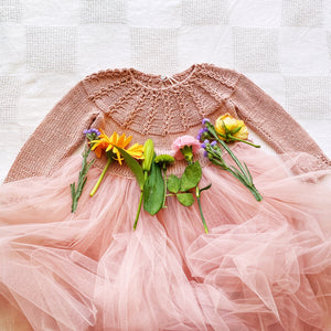 Florence Knit Tutu Dress in Blush