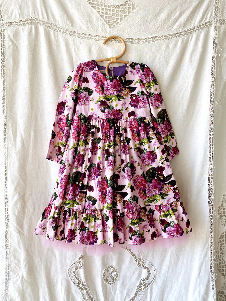 Warwick dress in Pink Bumble-bee Floral