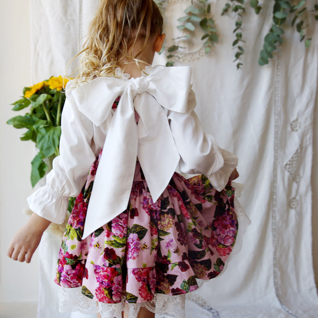 Mdina Skirt in Bumble-bee floral