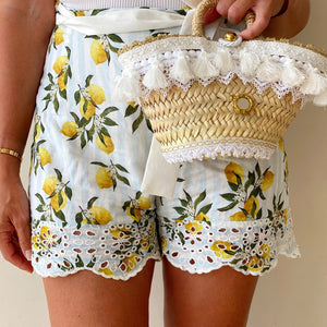 Mama Positano shorts in Lemon Print