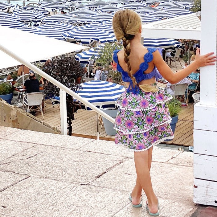 Cannes Skirt in Tile Print