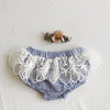 Boho Bloomers in Striped French Riviera Blue and White