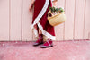 Vulcano Reversible Skirt in Burgundy and Terracotta Pink