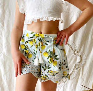 Positano shorts in Lemon Print