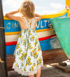 Gozo Dress in Lemon Print