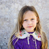 Enchanted Butterfly Hand Embroidered Collar for Child