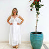 Positano Dress for Women in white with french lace